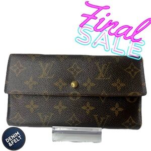 🤎Louis Vuitton Monogram Porte Tresor International Sarah Long Wallet | PRELOVED